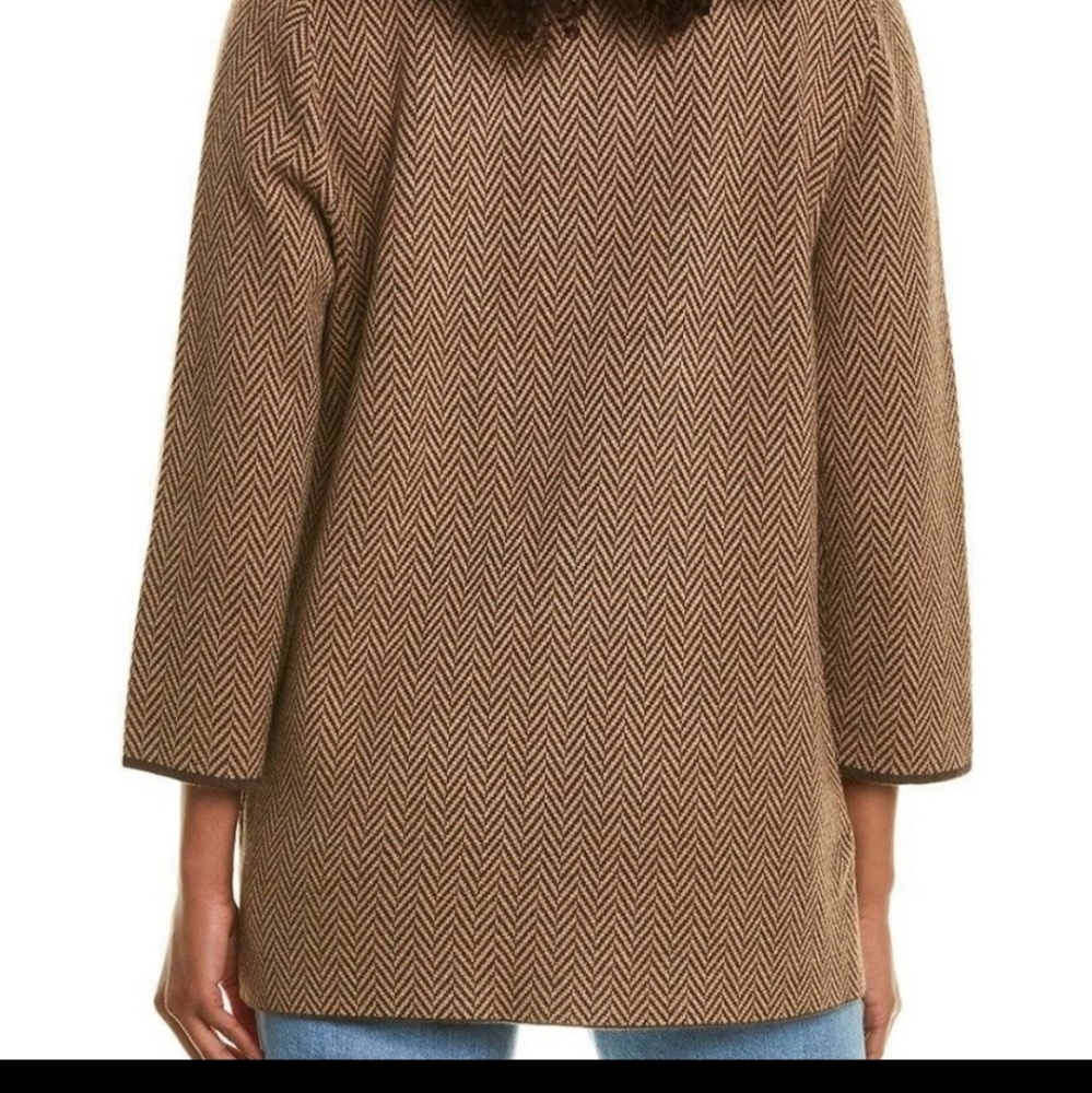 J.Crew Sophie Open- Front Sweater Blazer In Chevr… - image 3